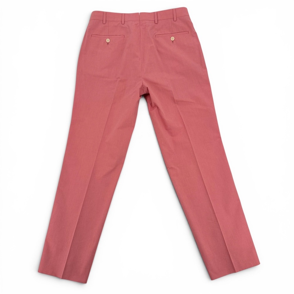 Brooks Brothers 1818 Fitzgerald Pants Mens 34x32 Pink Cotton Excellent